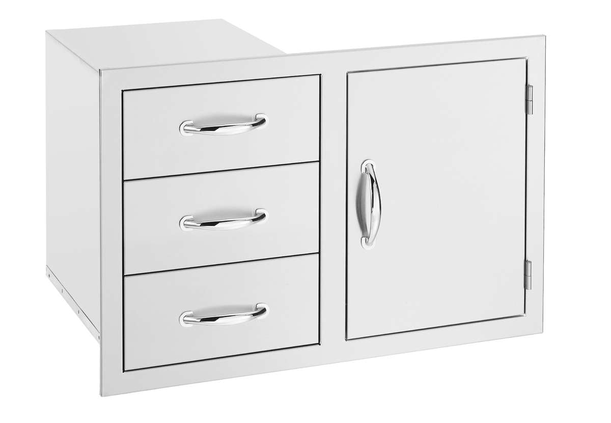 Summerset 33" 3 Drawer & Access Door Combo SSDC3-33