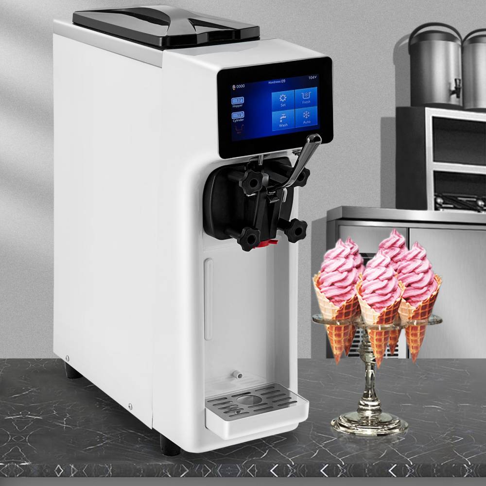 1000W Commercial Home Soft Serve Ice Cream Maker Frozen Yogurt Machine 4.0L