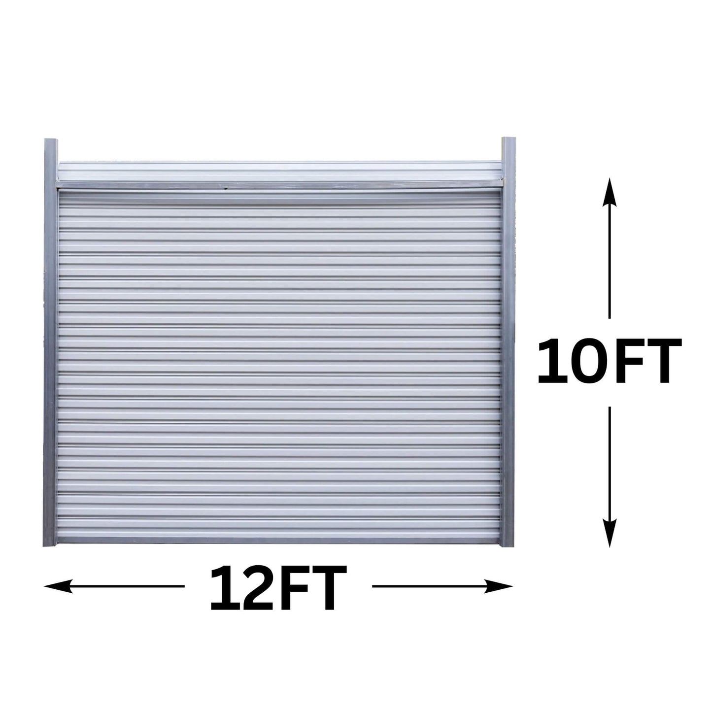 12FT x 10FT Heavy-Duty Pre-Lubricated Electric Roller Shutter Lifting Door