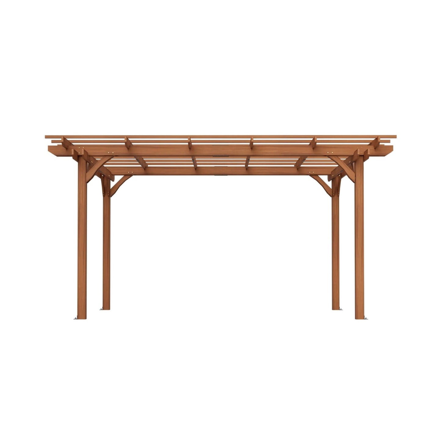 10' x 12' Alora Premium Extra Large Outdoor Weather-Resistant Wooden Grape Pergola