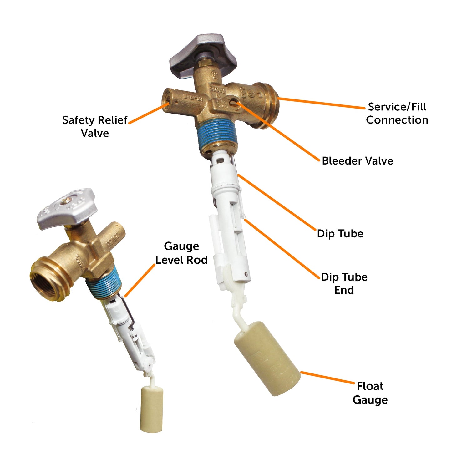 Flame King 3lb OPD Valve with Float Gauge
