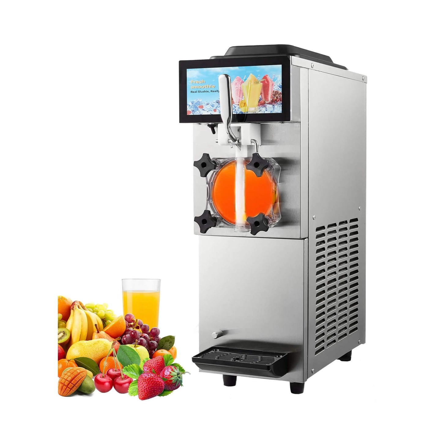 12L Commercial Single Tank Stainless Steel Slushy Machine with Touchscreen