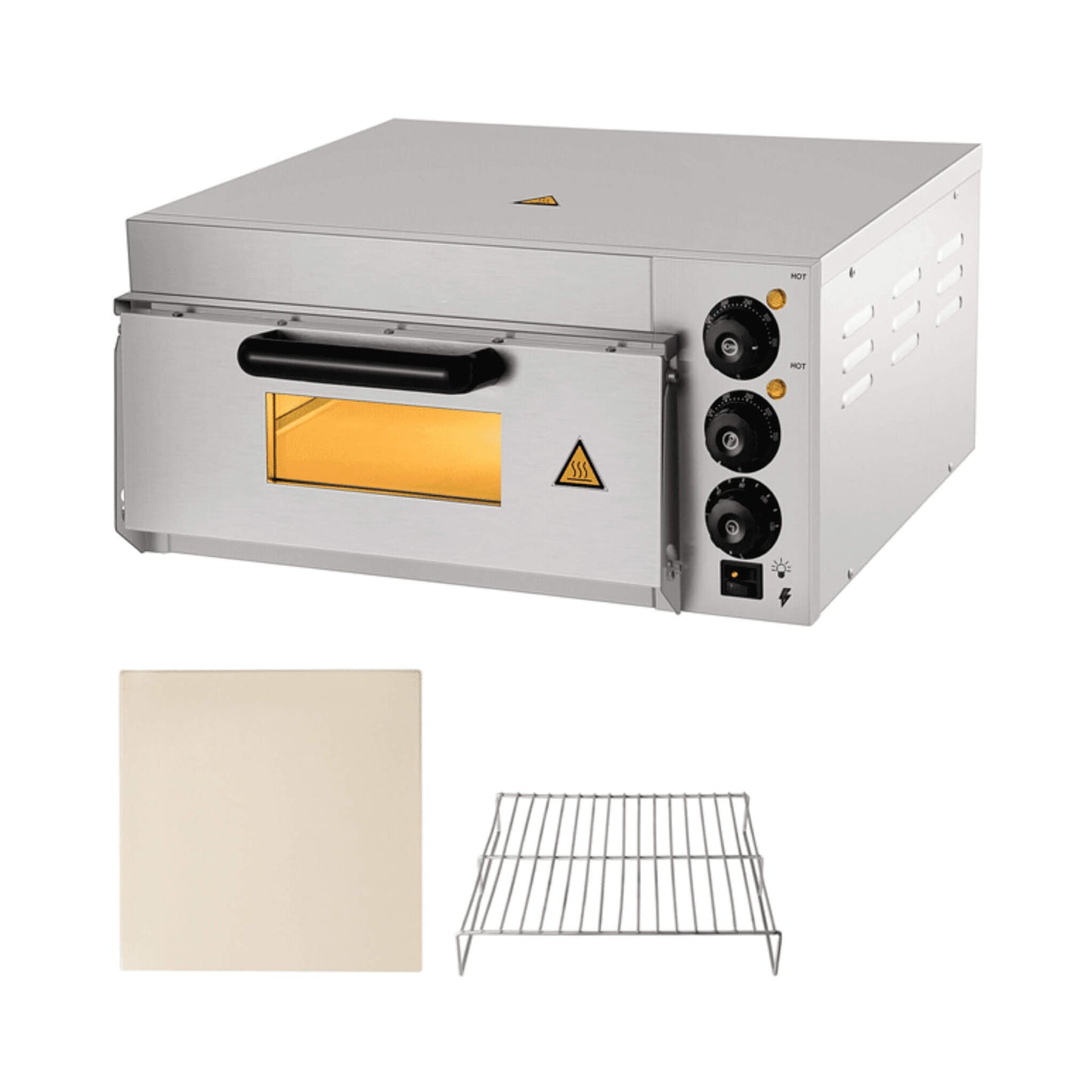 14-Inch Electric Single Deck Countertop Commercial Pizza Oven