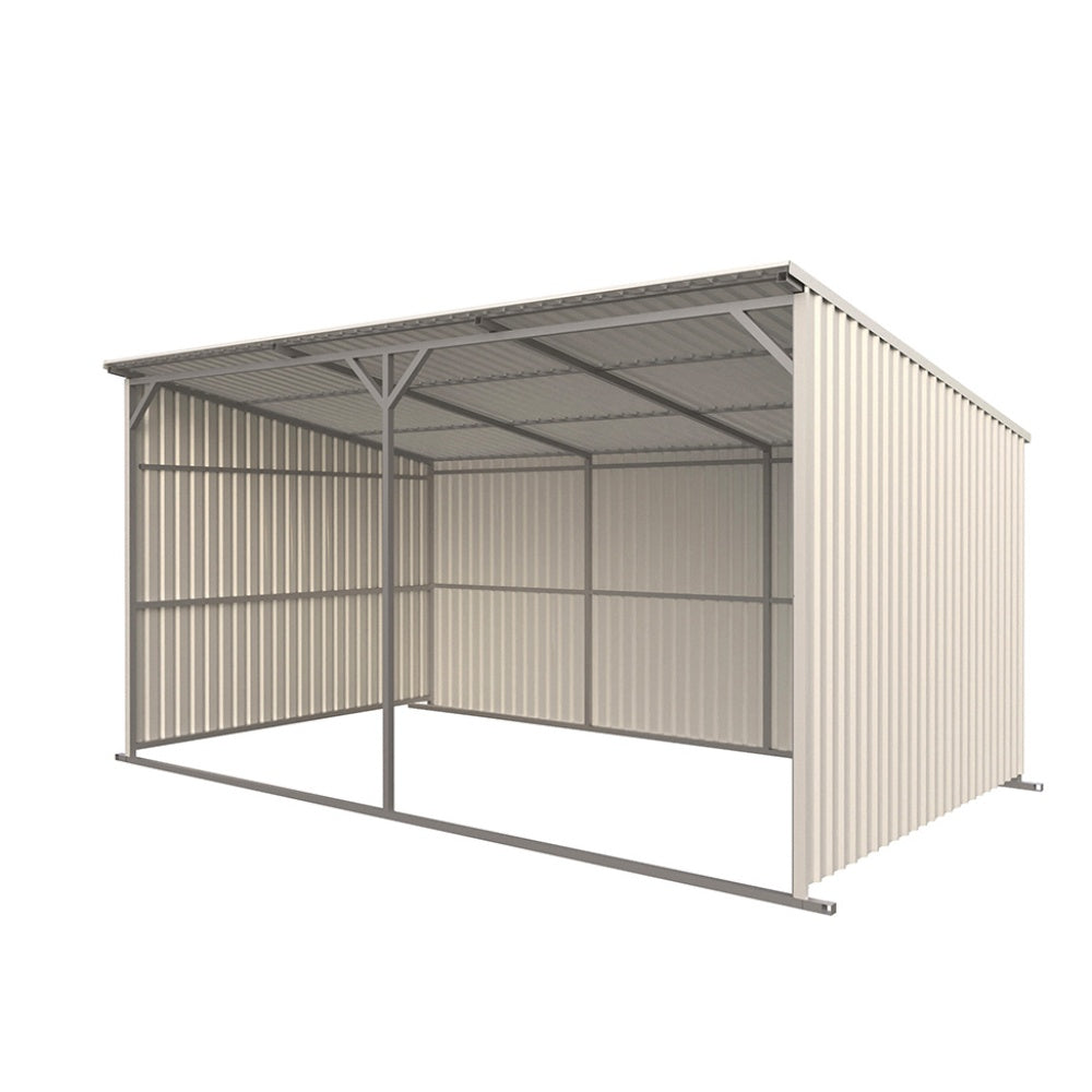 20FT x 12FT Metal Livestock Shed for Horses & Farm Animals