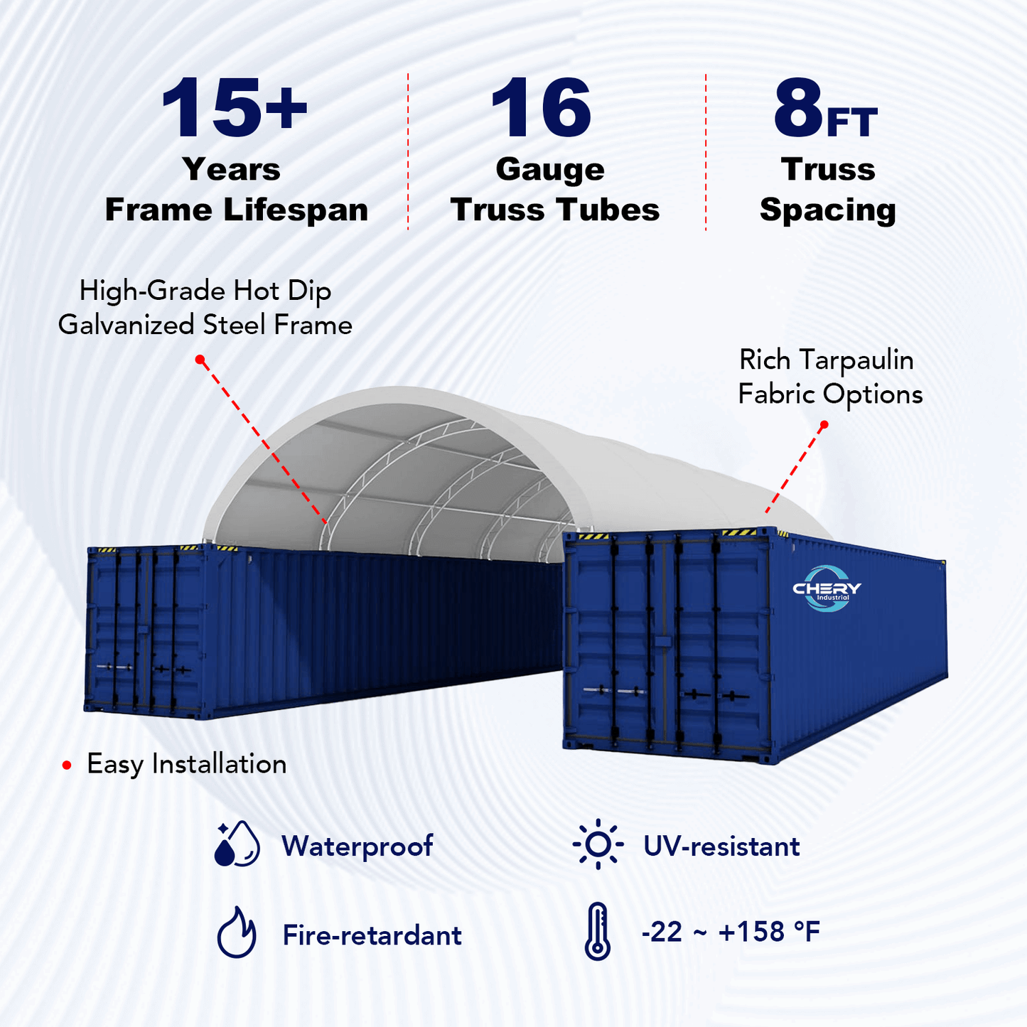 20FT x 40FT Double Truss Container Shelter