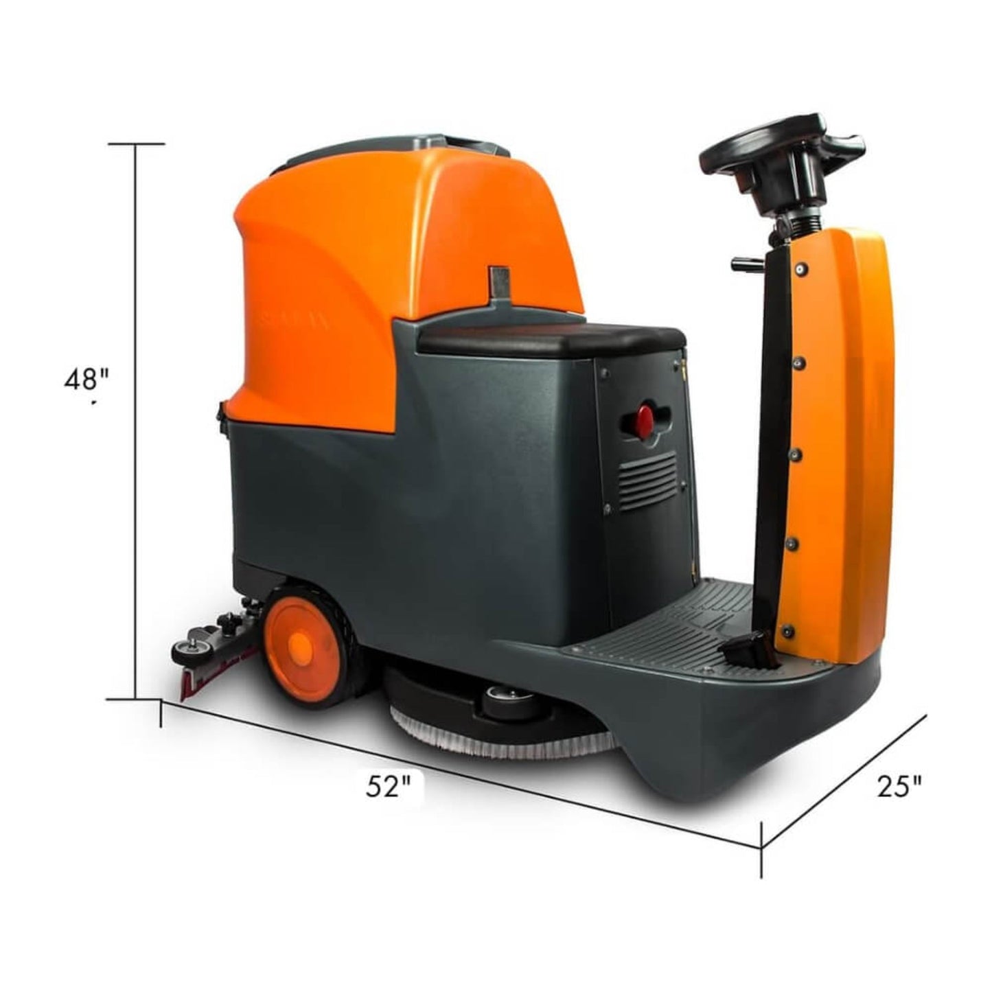 22-Inch Heavy-Duty Electric Industrial Ride-On Floor Scrubber with Dual Tanks