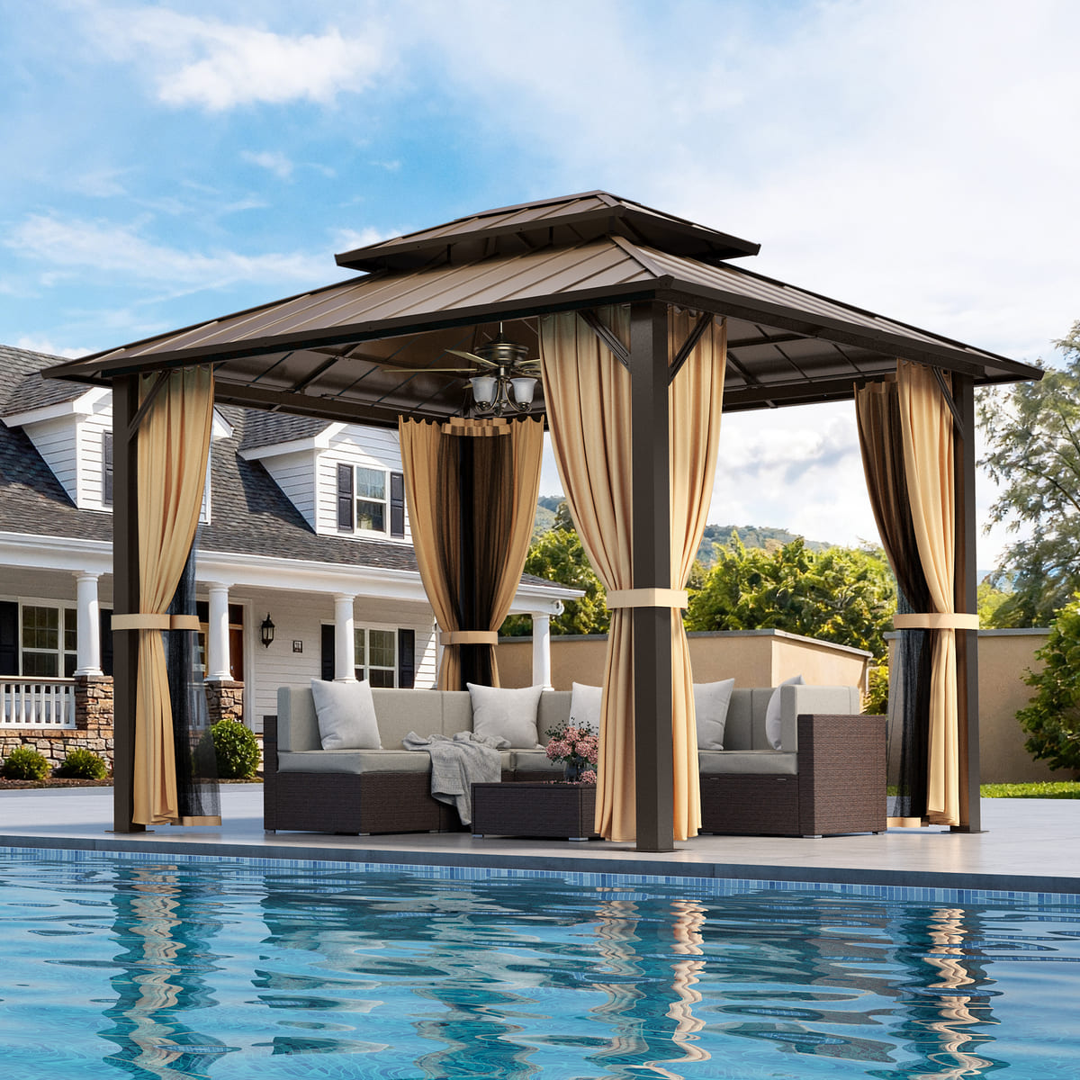 Aera Permanent 10FT x 12FT Hardtop Gazebo