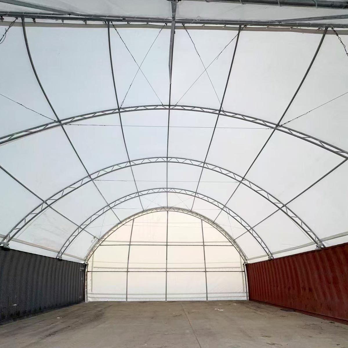 Back Wall for Container Canopy Shelter 40FT x 40FT x 15FT
