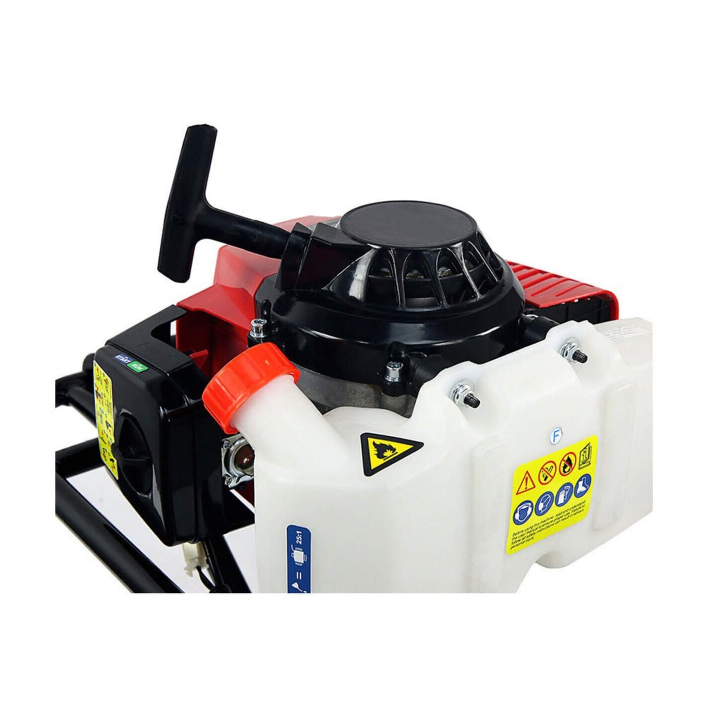 12-Inch Gasoline Powered Post Hole Digger Earth Auger Machine, 63CC