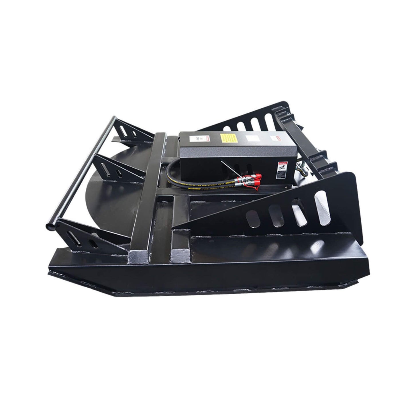 65-Inch Heavy-Duty Skid Steer Brush Cutter Attachment with Universal Quick Attach