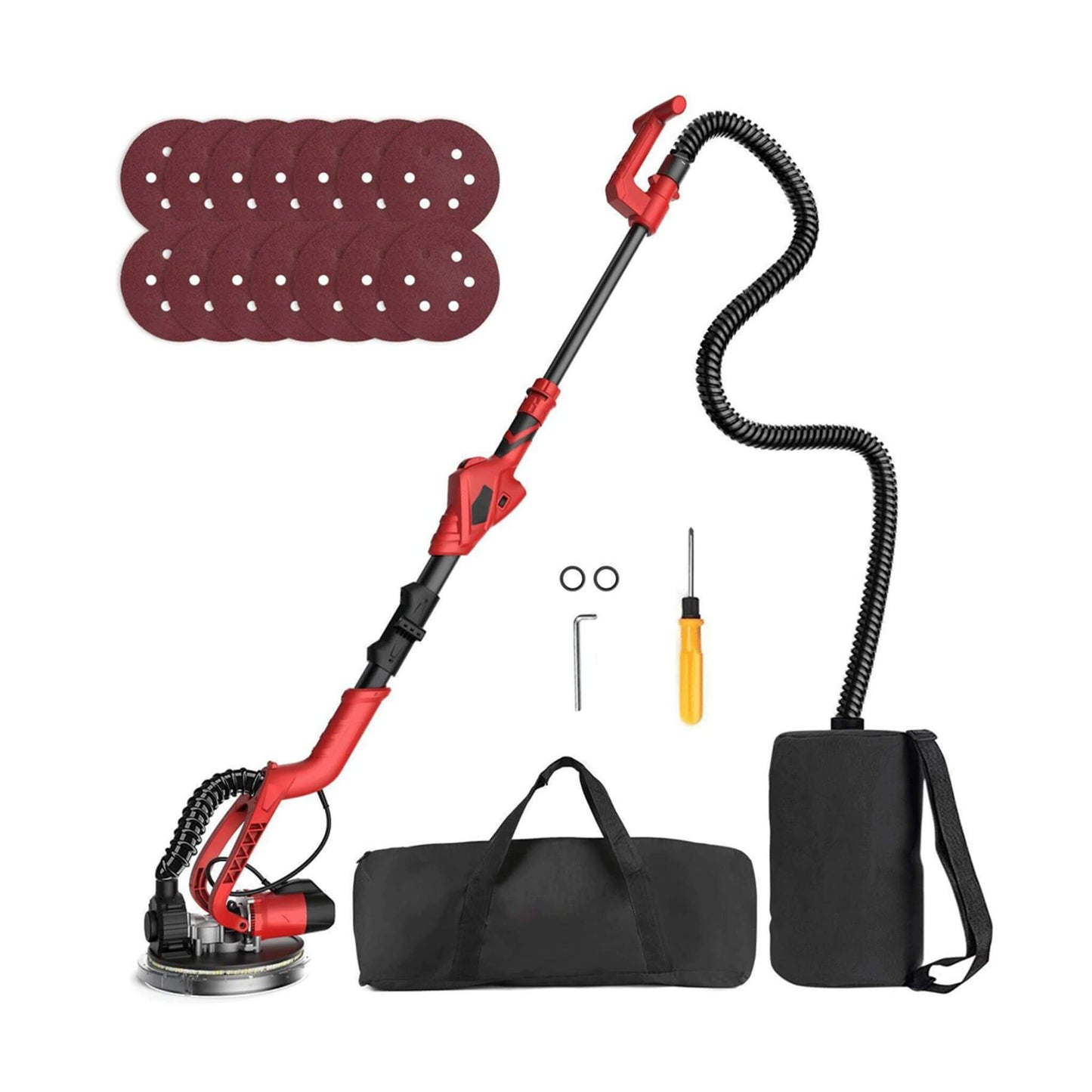 Heavy-Duty 710W Drywall Ceiling Pole Sander Vacuum Tool