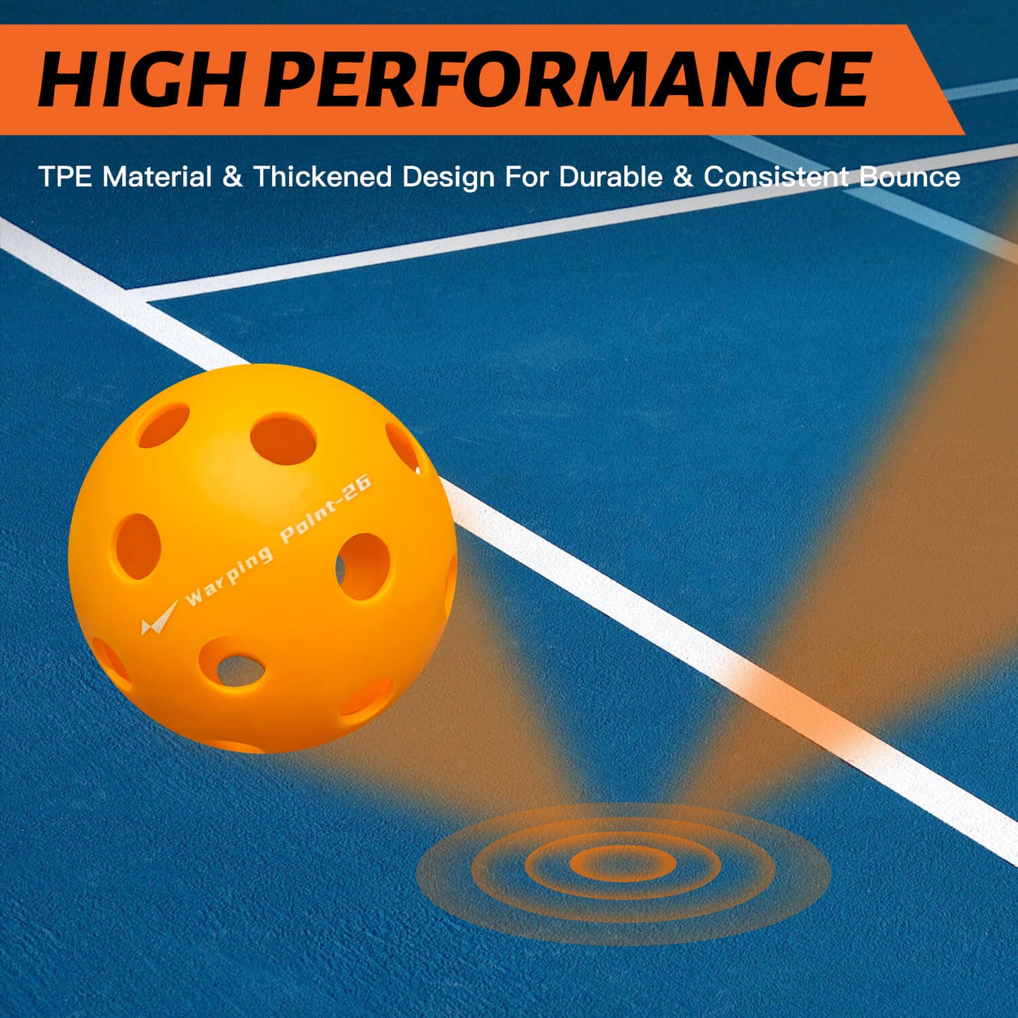 PRACTICE PICKLEBALLS - INDOOR - 4 PACK
