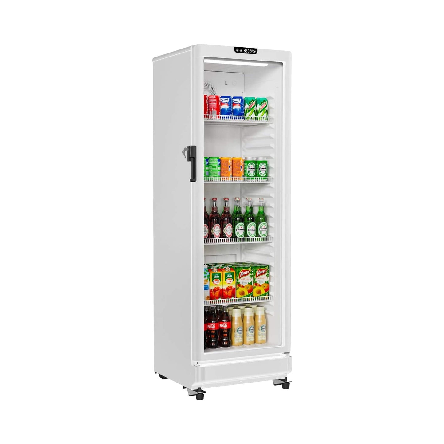 8.5 Cu.Ft Commercial Single Glass Door Beverage Merchandiser Refrigerator