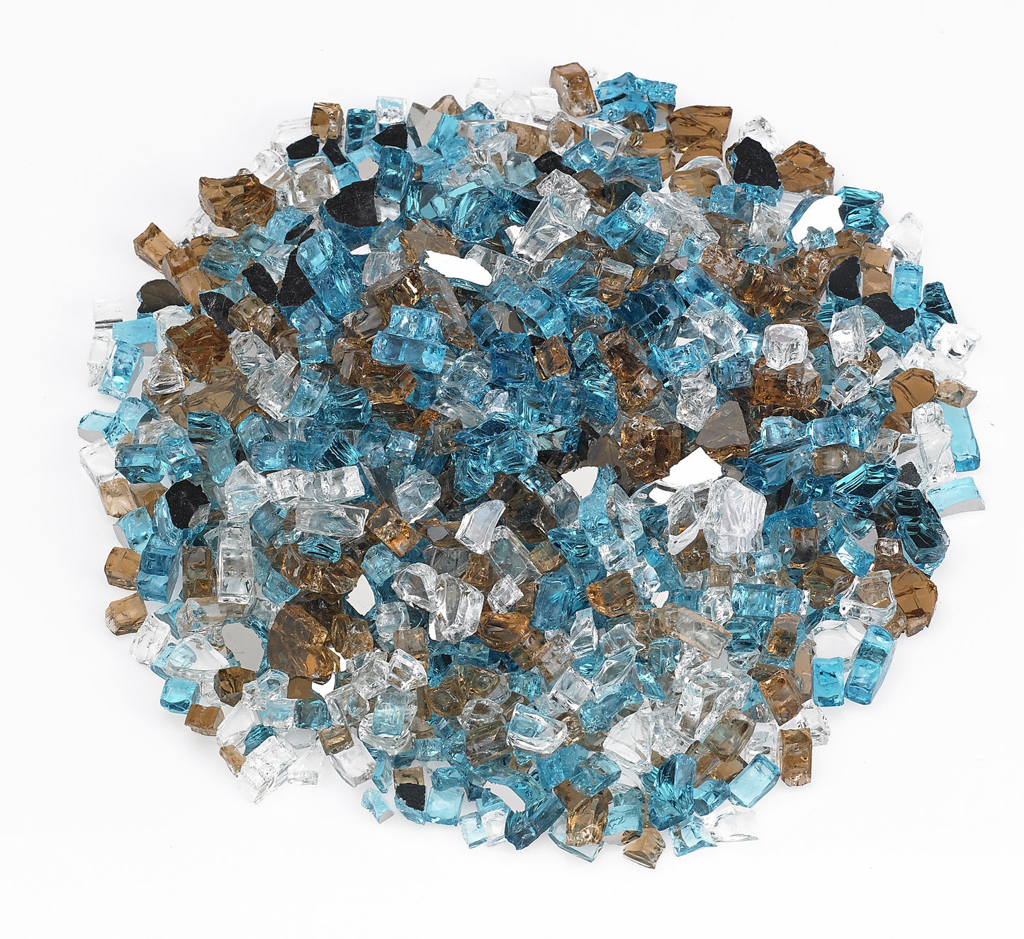 1/2" Pre-Mixed Fire Glass - 10lbs