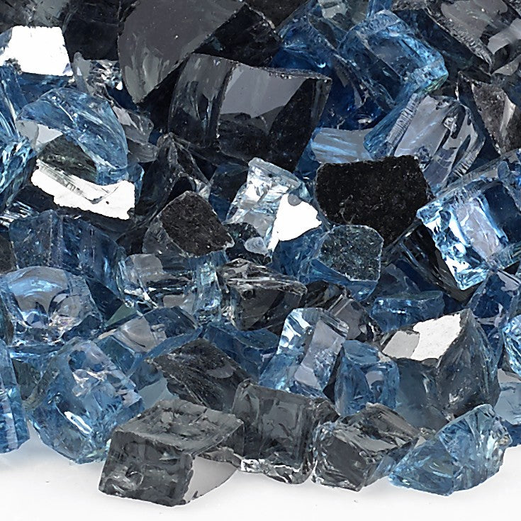 1/2" Pre-Mixed Fire Glass - 10lbs
