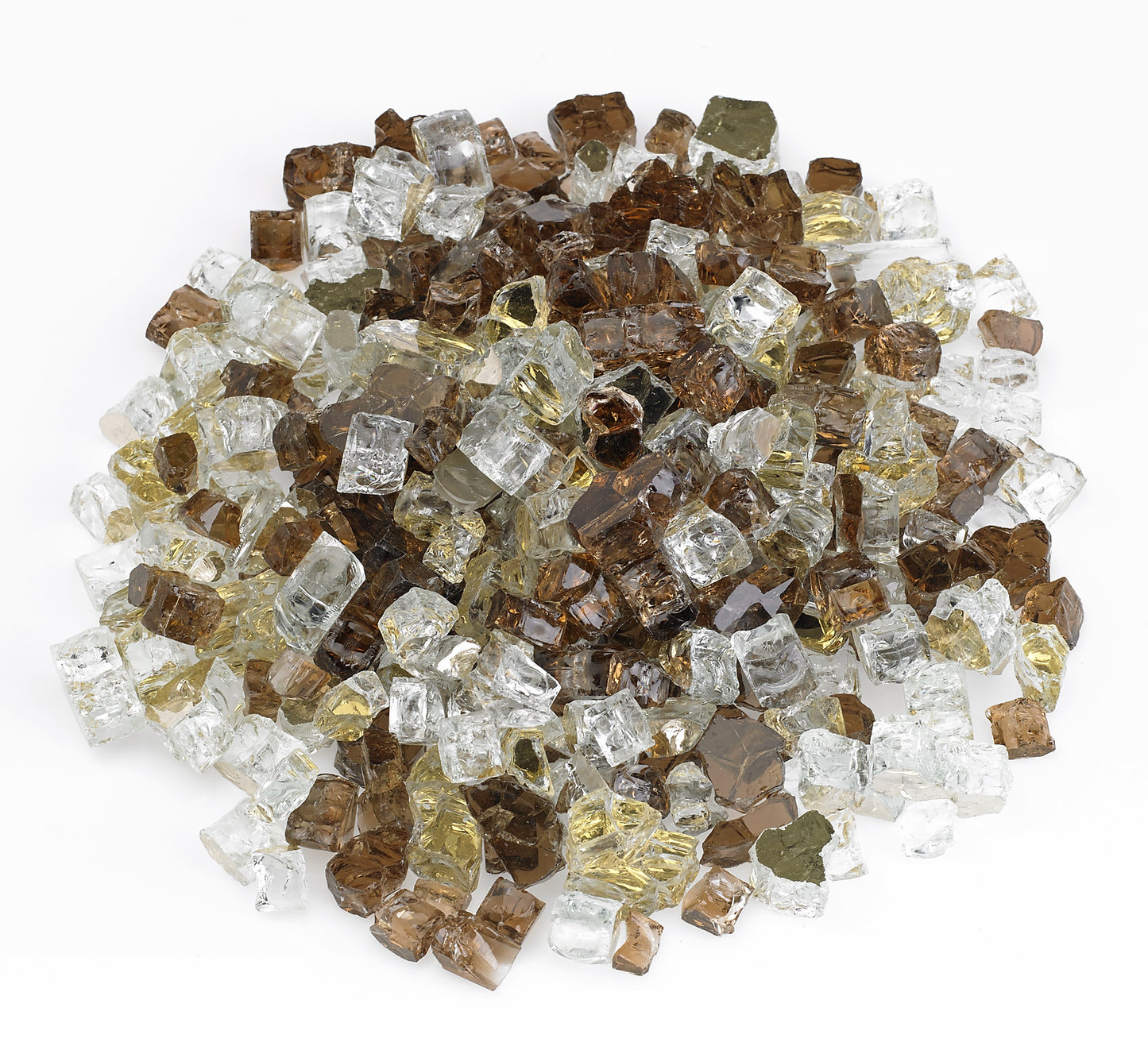 1/2" Pre-Mixed Fire Glass - 10lbs