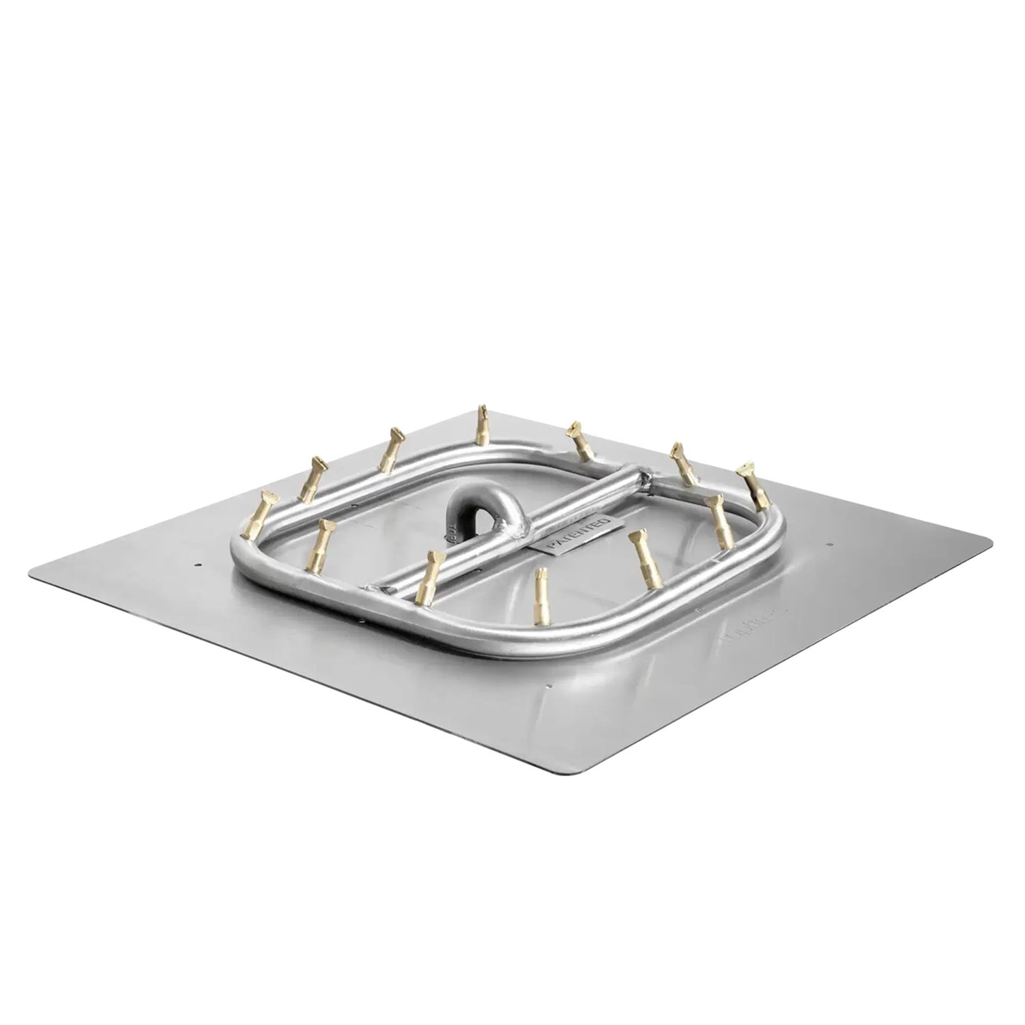 Square Flat Pan and Square Stainless Steel Bullet Burner