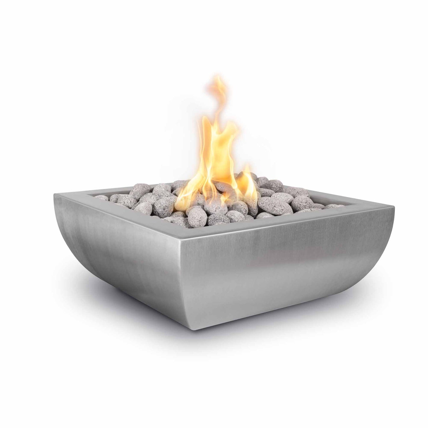 Avalon Stainless Steel Fire Bowl - 24"- Match Lit