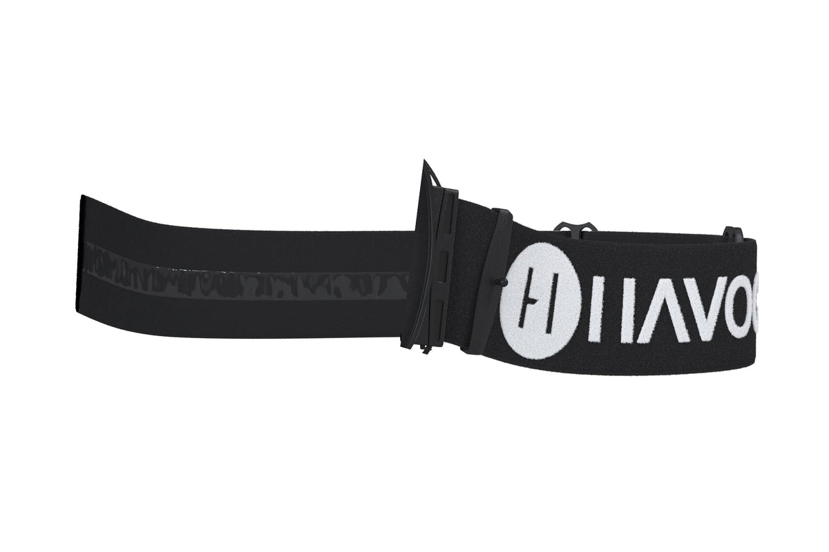 Black/White Goggle Straps
