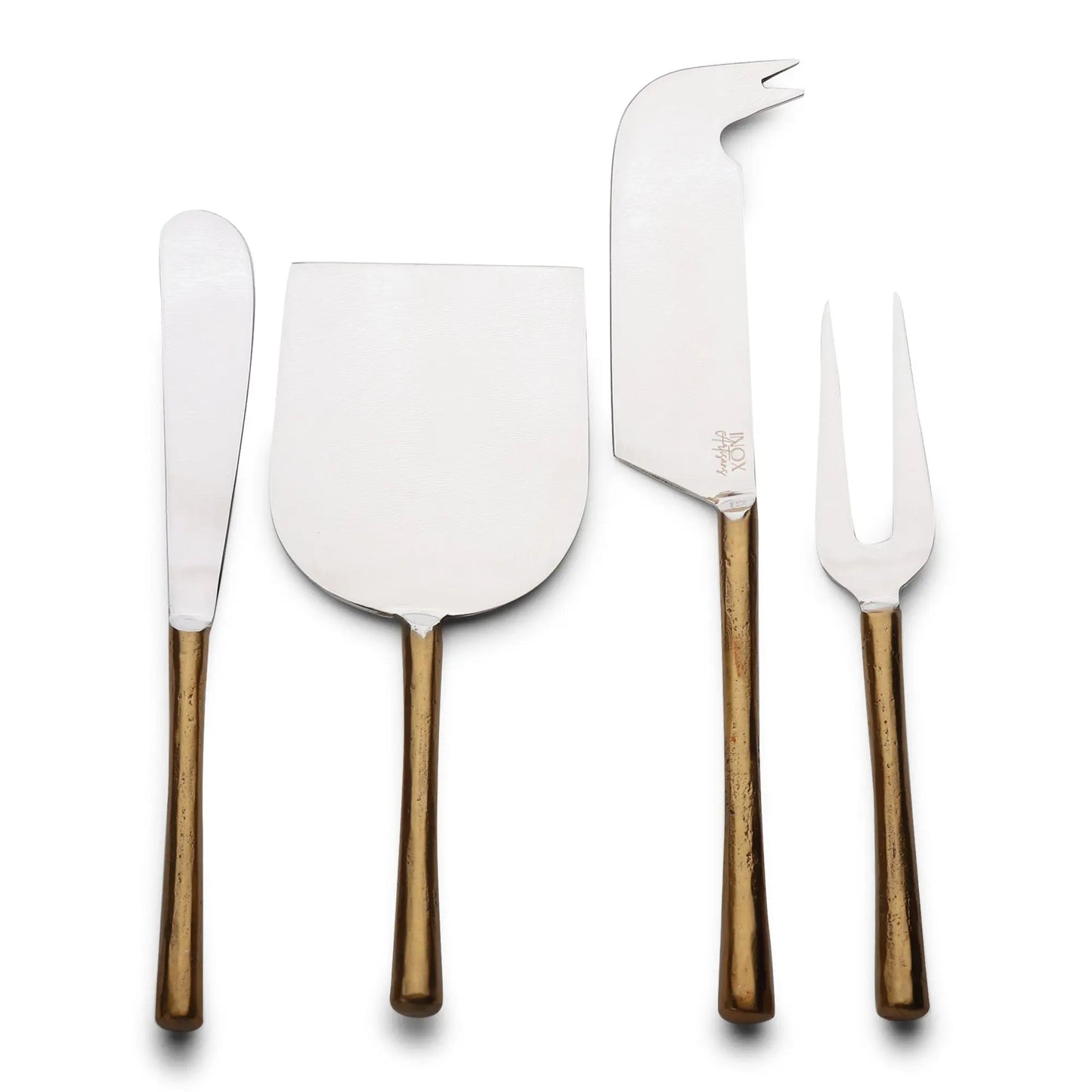 CAMELLIA Cheese Knife and Spreader 4 PC. SET