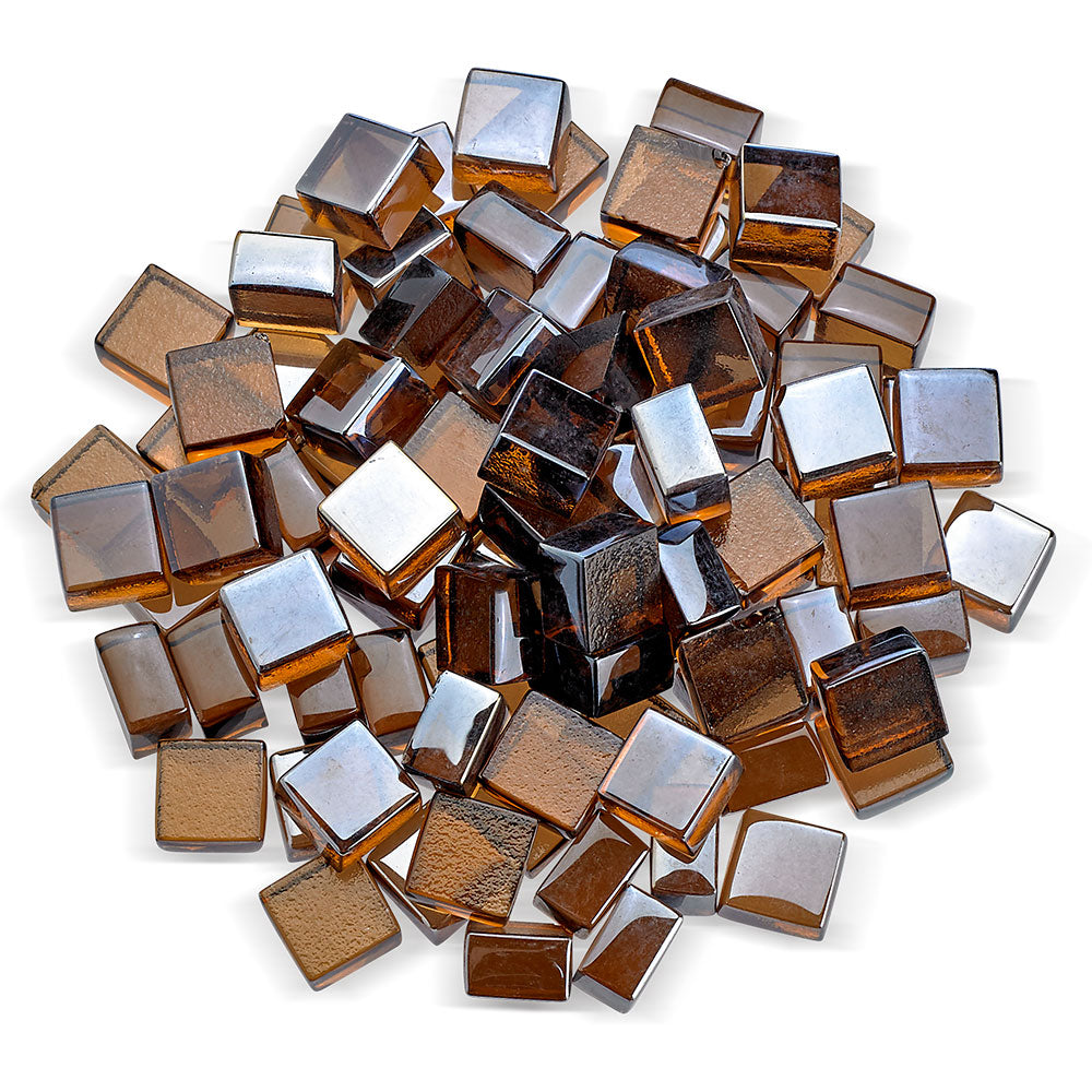 1/2" Fire Glass 2.0 Cubes - 10lbs
