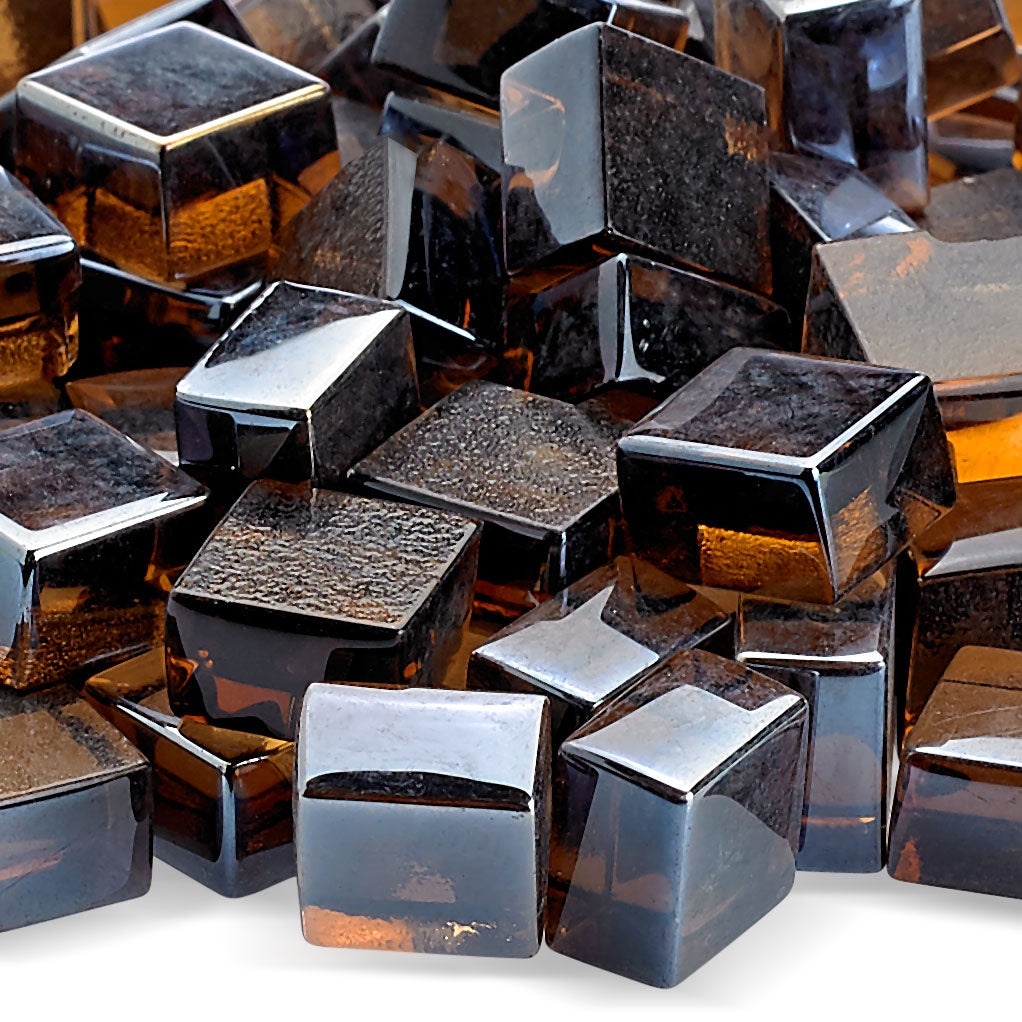 1/2" Fire Glass 2.0 Cubes - 10lbs