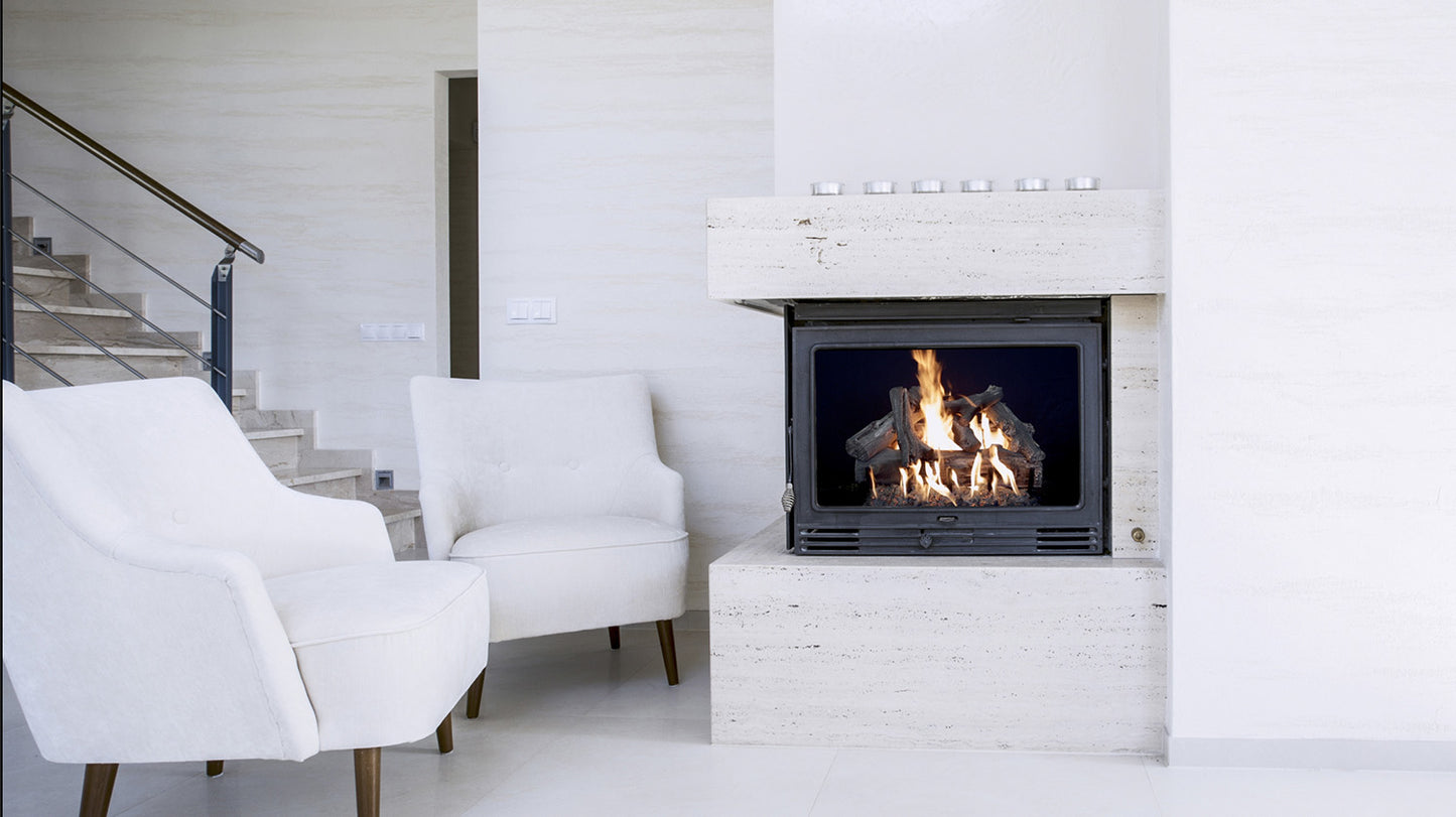 Western Driftwood See Through Vented Indoor/Outdoor Log Sets - Logs Only