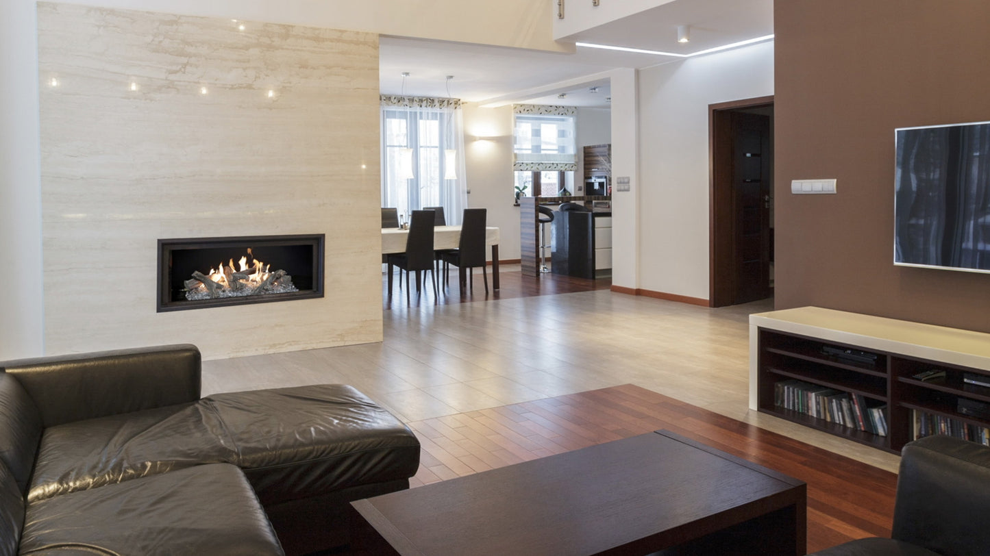 Vented Contemporary Ornamental Western Driftwood Linear Logs