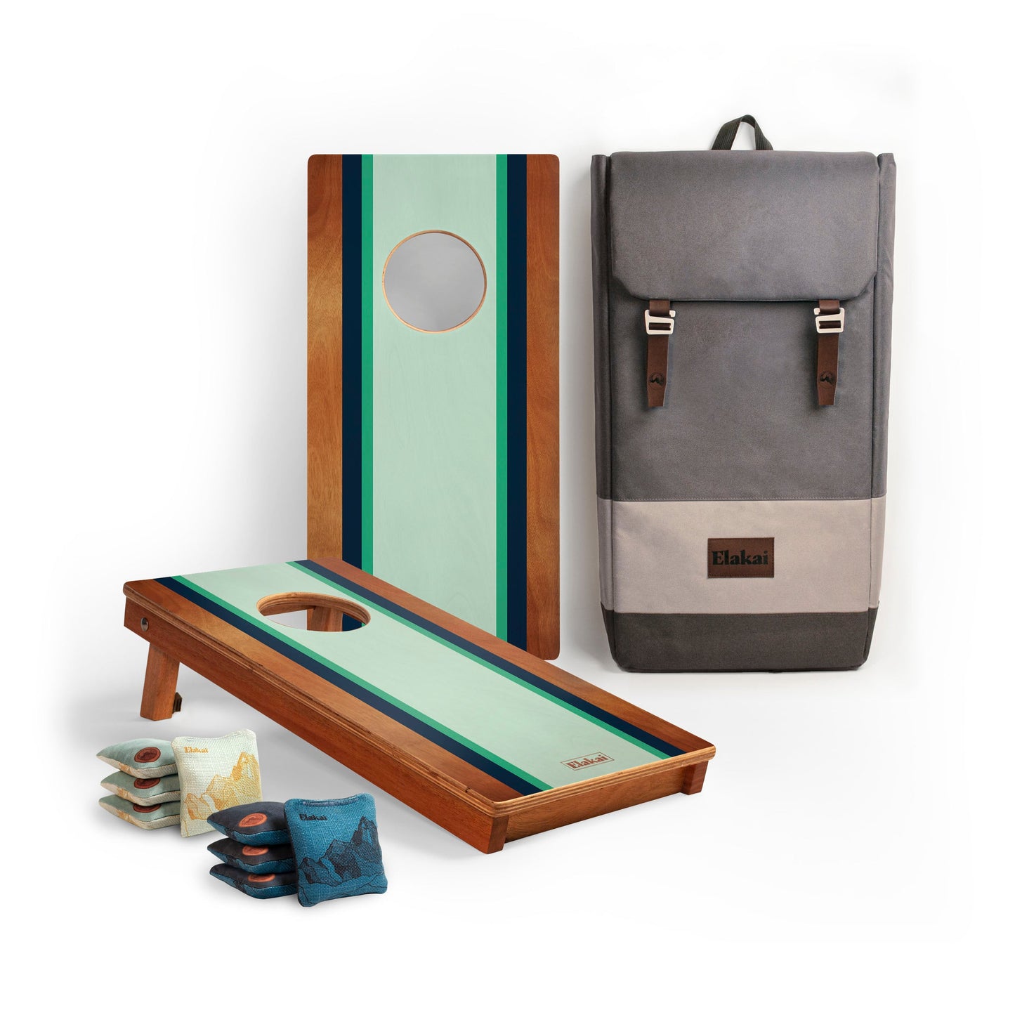 1ft x 2ft Mount Elakai Mahogany Pathfinder Cornhole Board Set