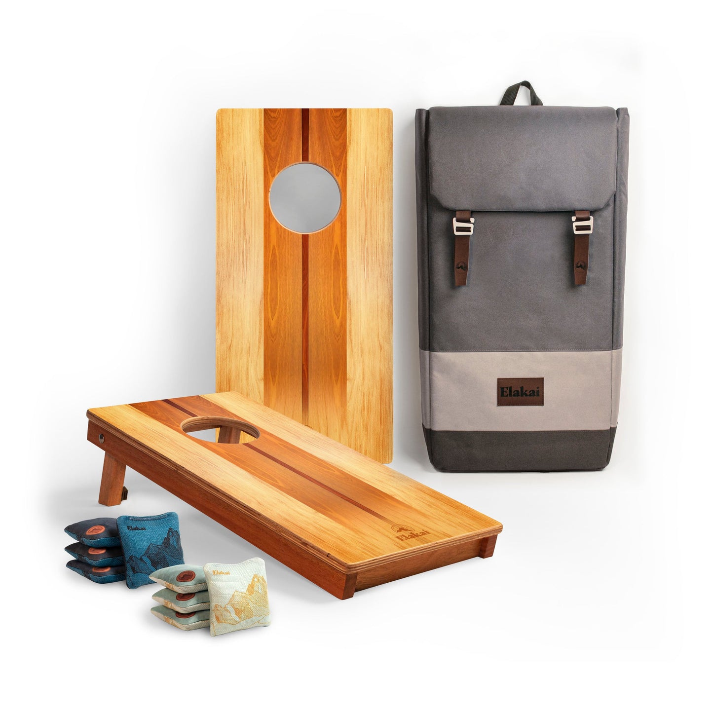 1ft x 2ft Woody Mahogany Pathfinder Cornhole Board Set