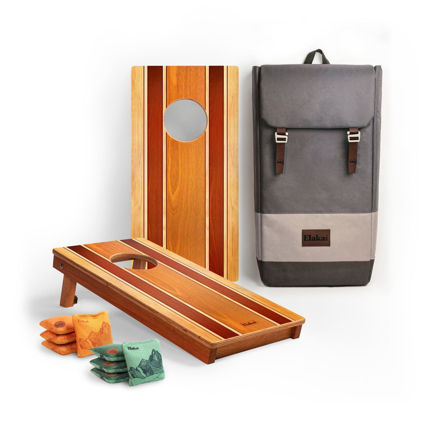 1ft x 2ft Classic Woody Mahogany Pathfinder Cornhole Board Set