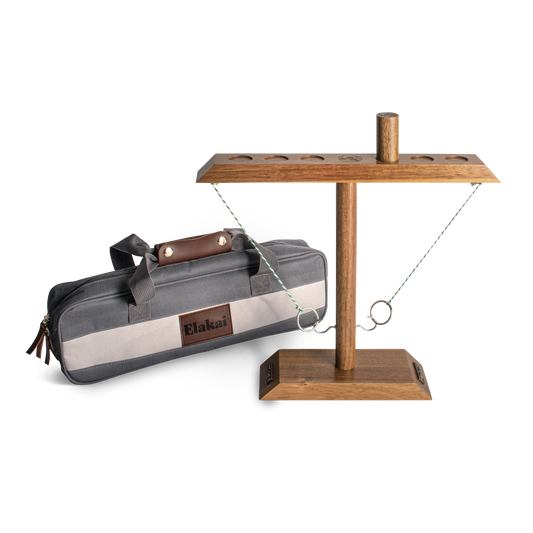 Acacia Globetrotter Tabletop Hook Ring Game Circle Post