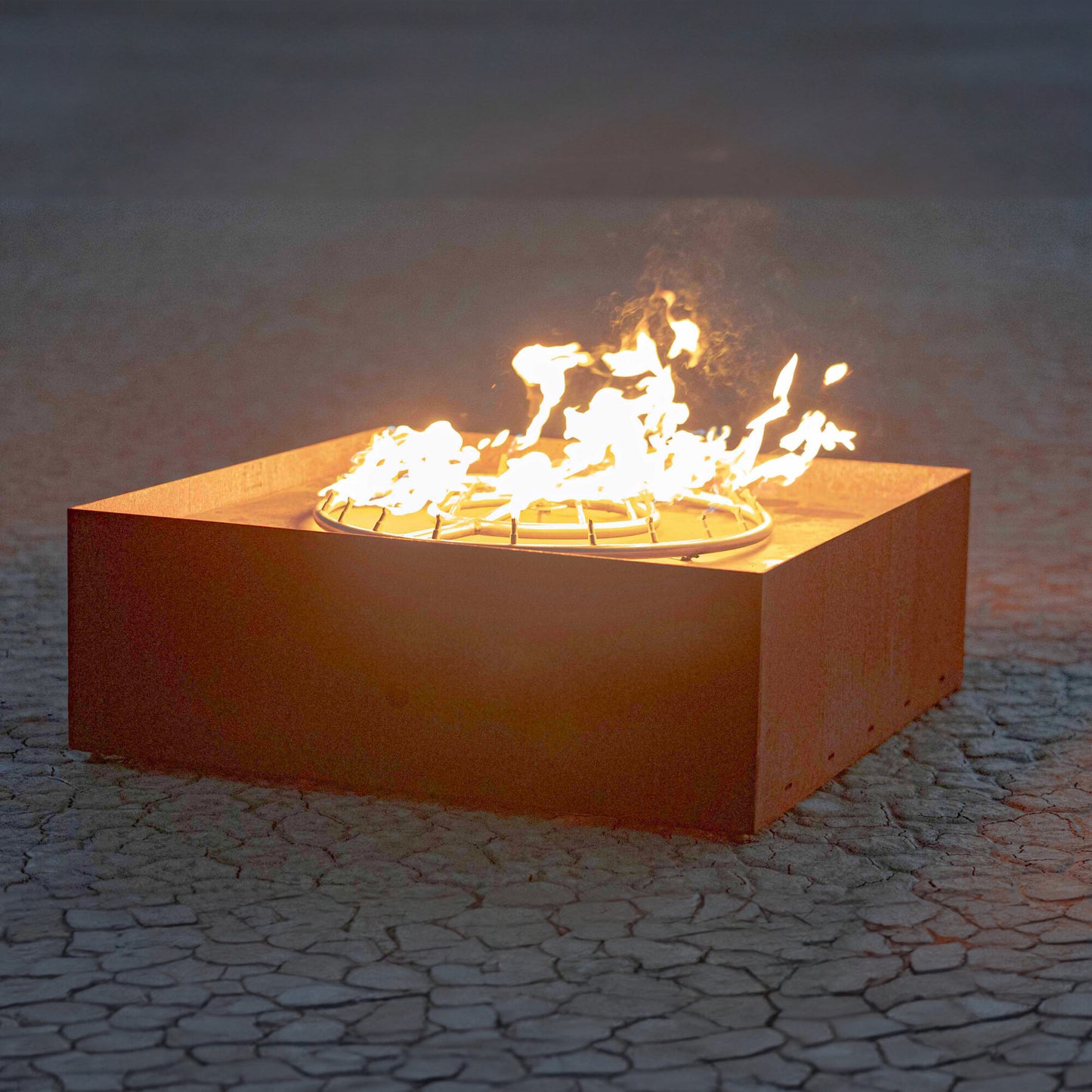 The Atomic Corten Steel Fire Sculpture 36"