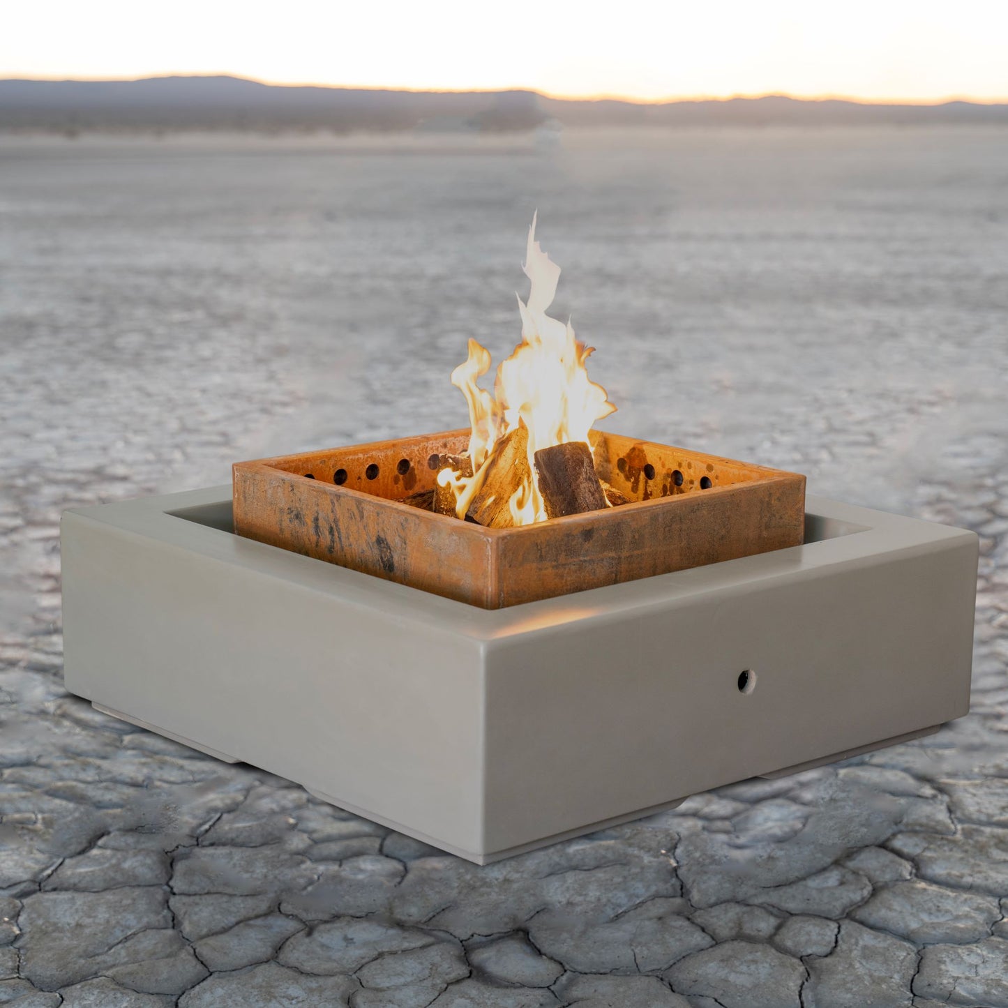 The Solar Smokeless Corten Steel Fire Sculpture 42"