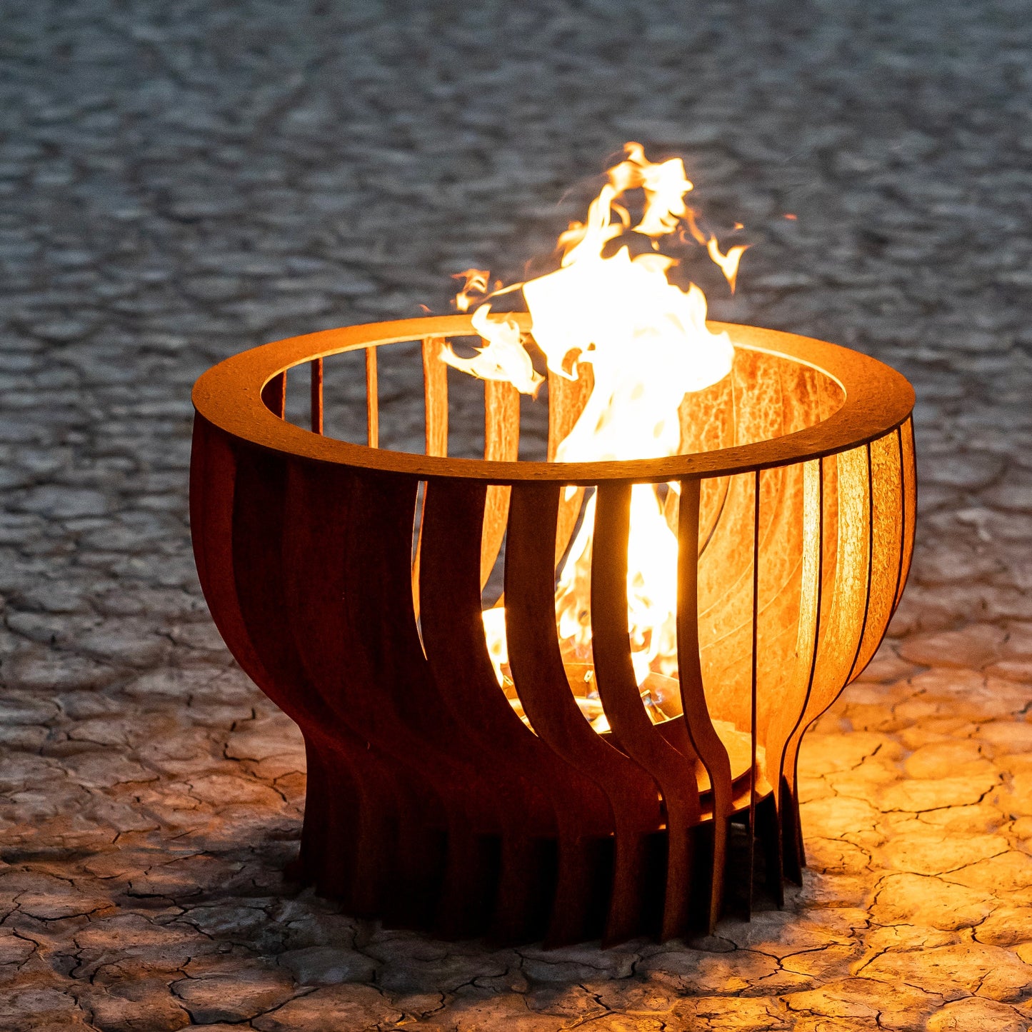 The Neutron Corten Steel Fire Sculpture 24"