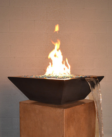 Geo Square Fire Water BowlFWB