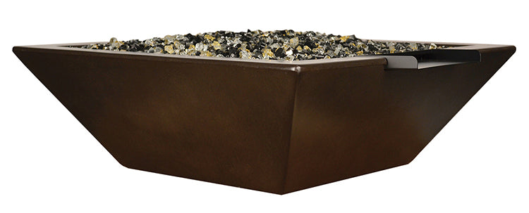 Geo Square Fire Water Bowl