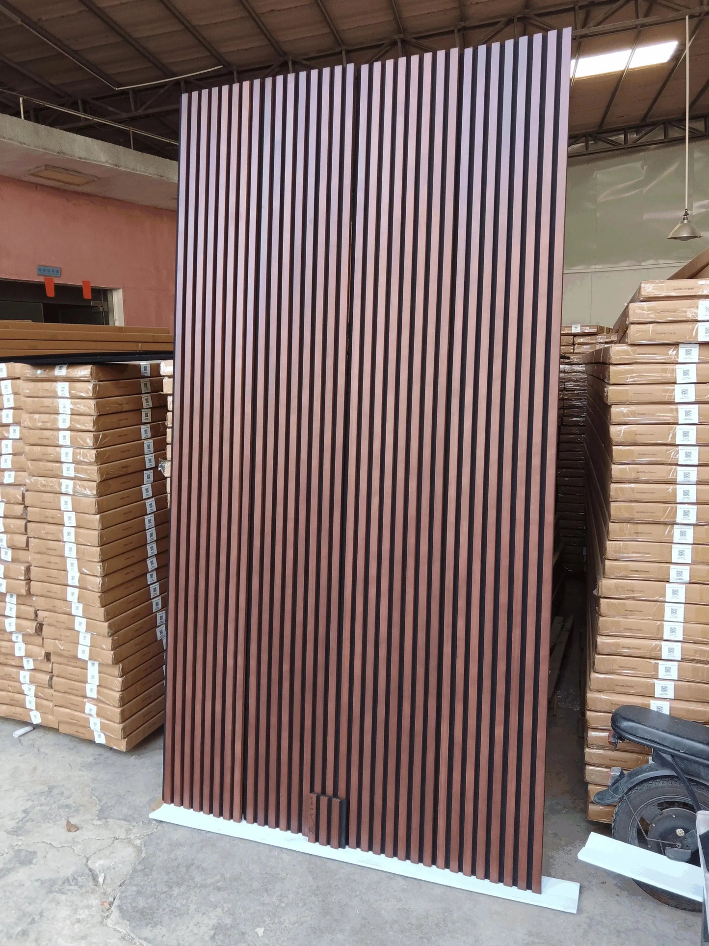 Hausvita Acoustic Solid Wood Slat Wall Panels ( 2 Panels Per Box ) - Wholesale