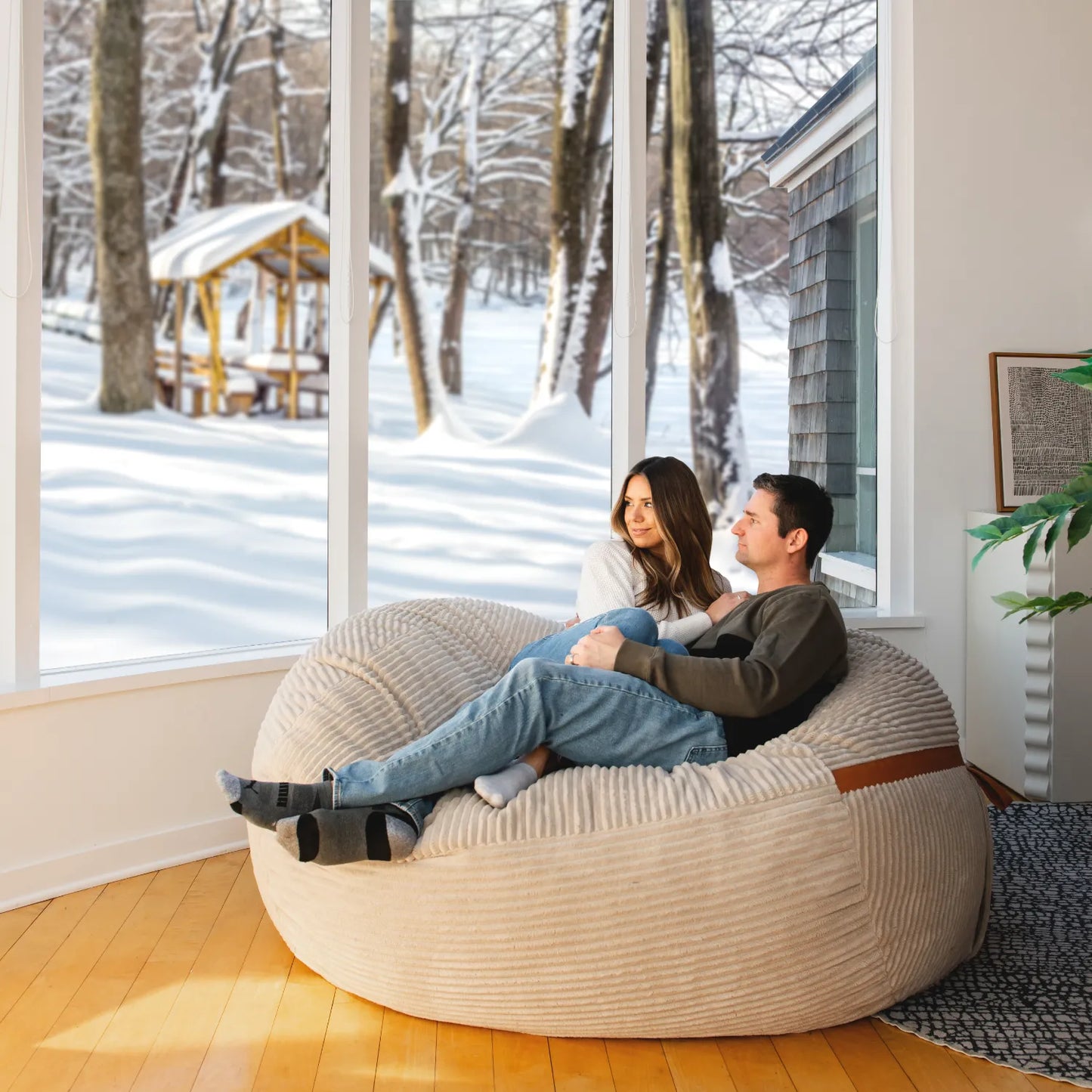 Fuf® 7Ft Foam Bean Bag Chair