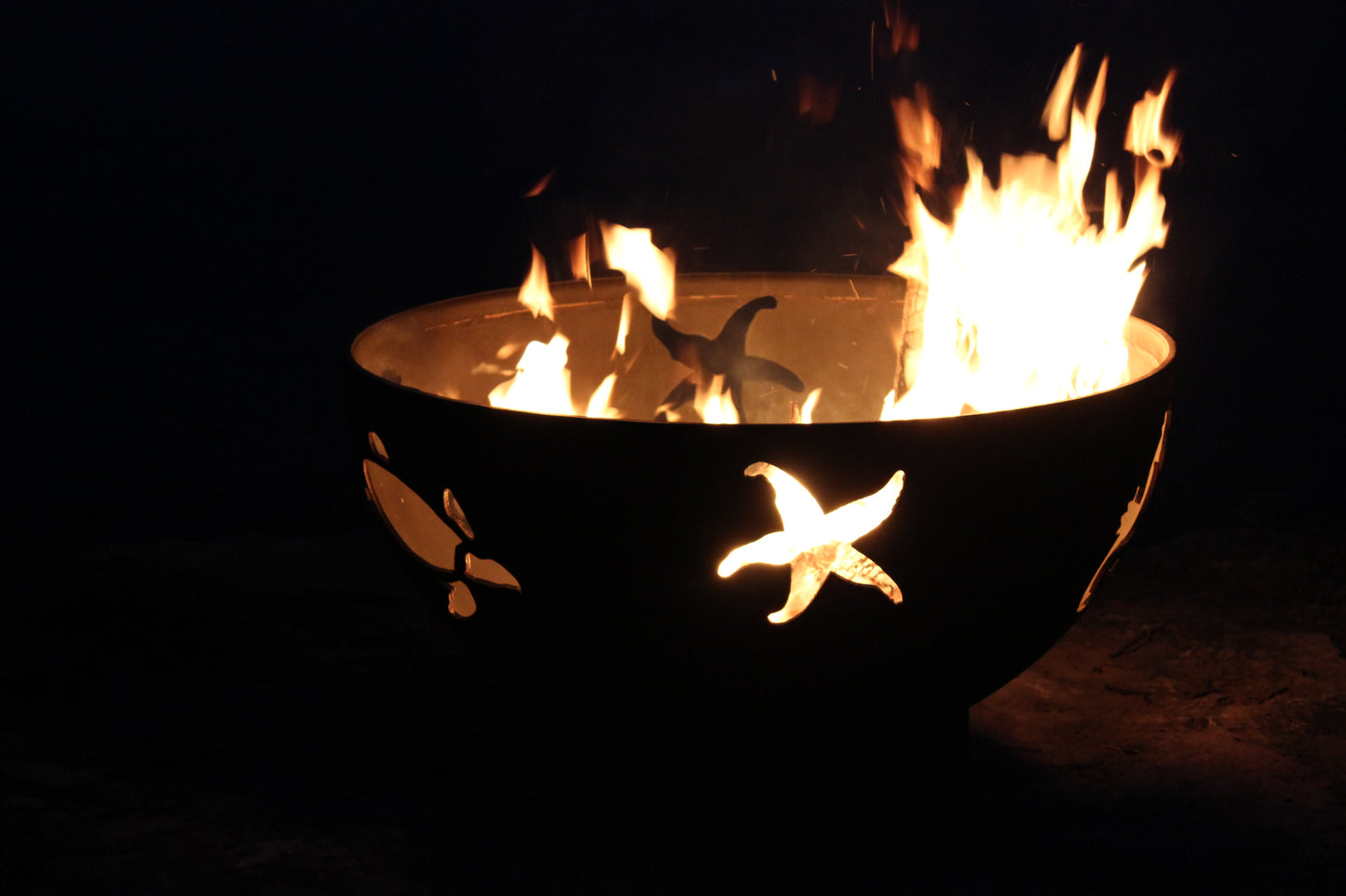 Sea Creatures - Metal Fire Pit