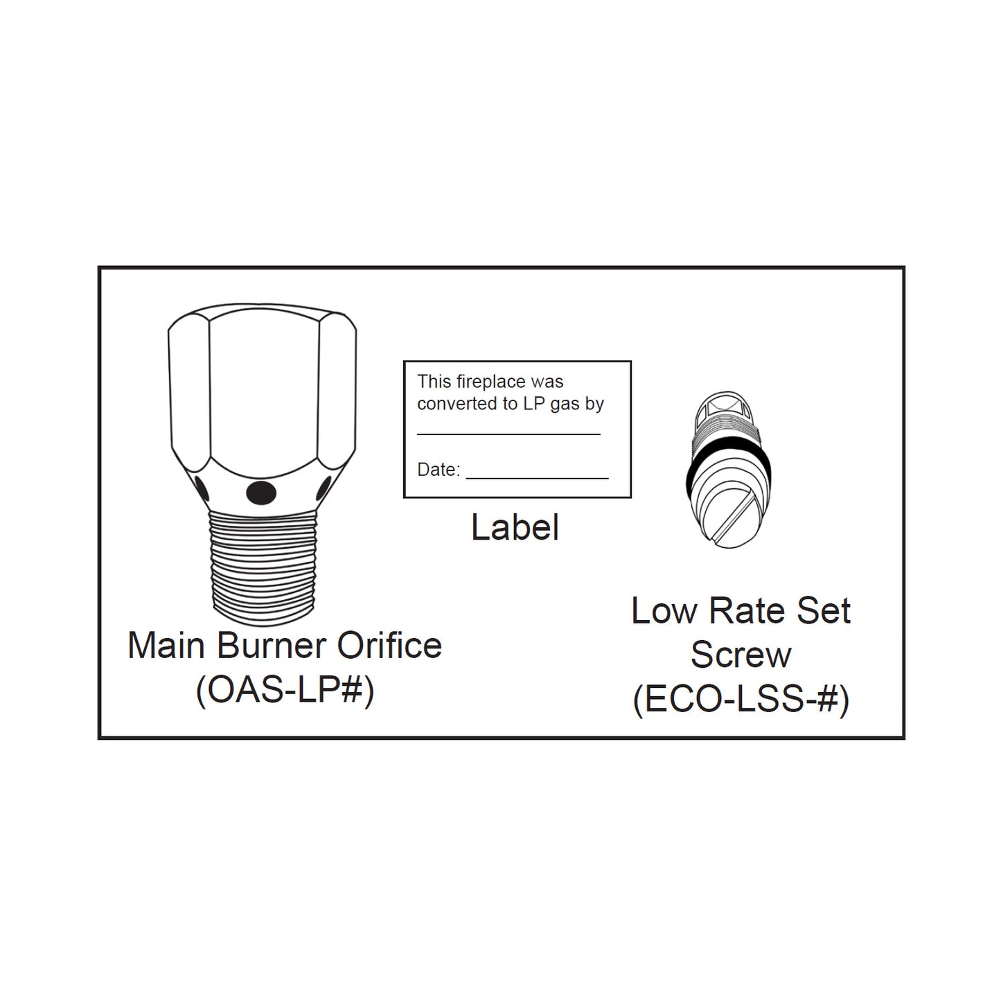 Kalea Bay Outdoor Fireplace Gas Conversion Kits