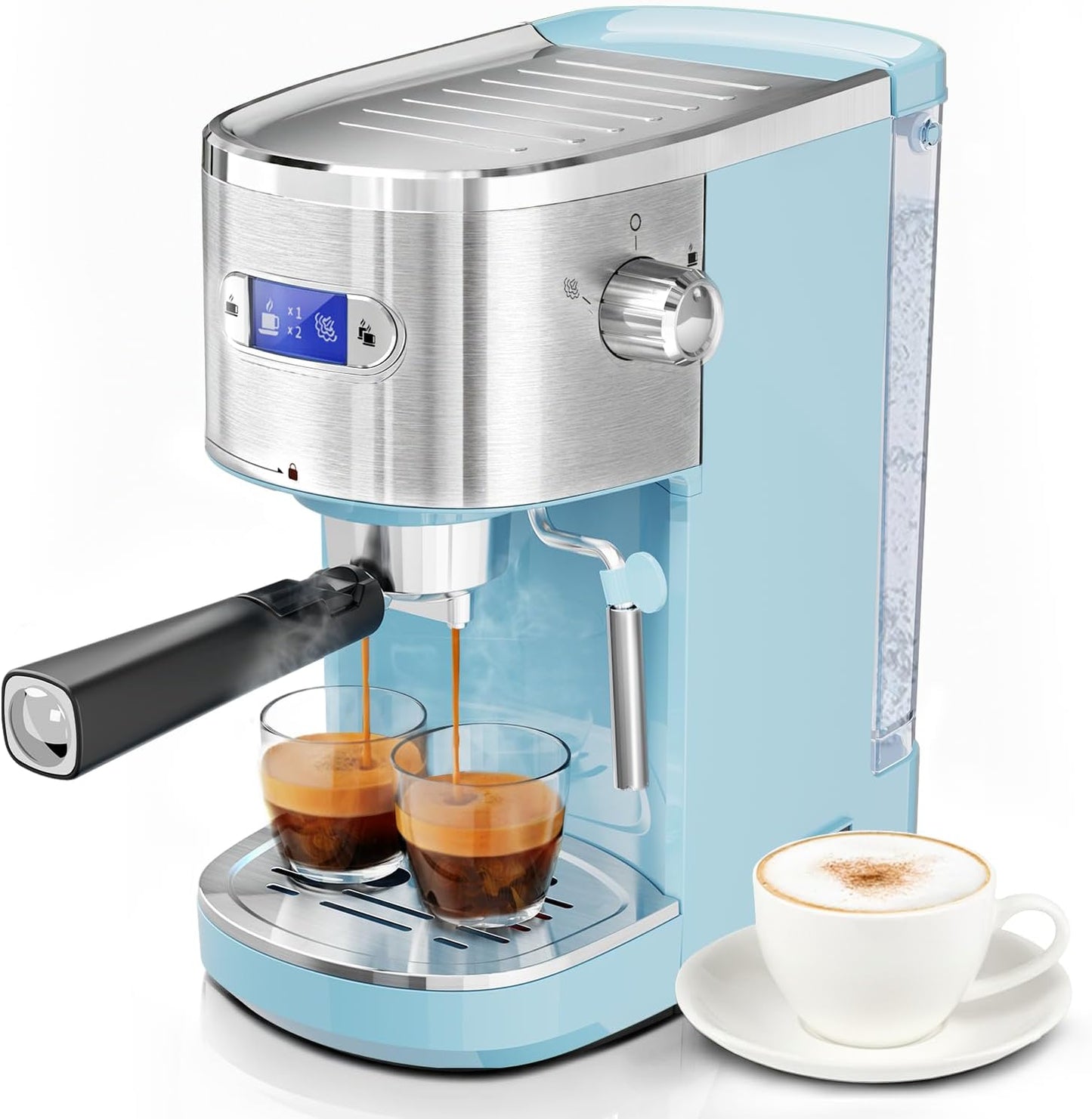 2 in 1 Espresso Machines Support Capsule Coffee Automatic Cappuccino Coffee Maker