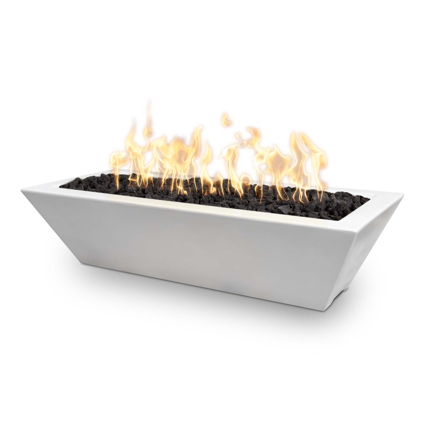 Maya Linear Metal Fire Bowl 72" - Match Lit