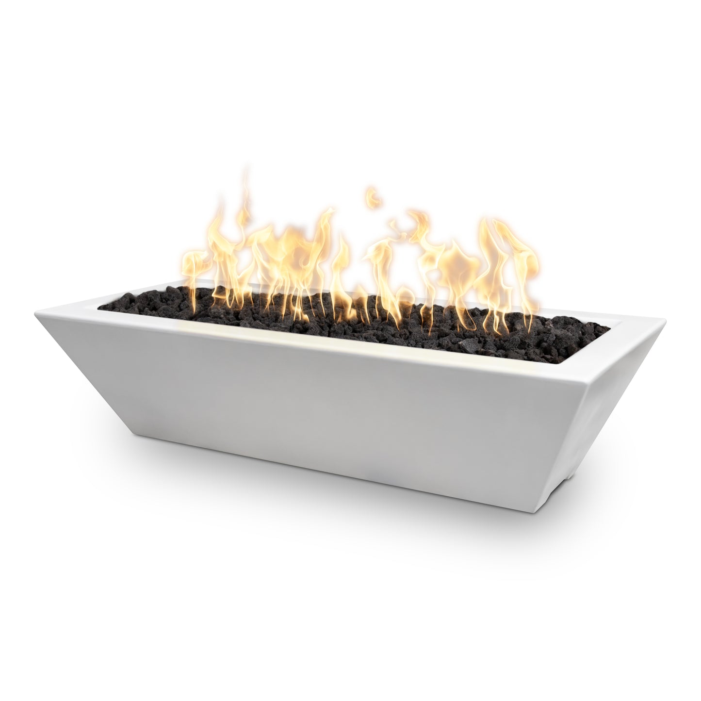 Maya Linear Metal Fire Bowl 72" - Electronic Ignition