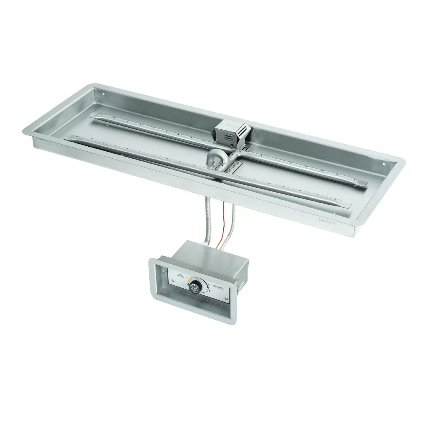 Rectangular Drop In Pan and H Stainless Steel Burner