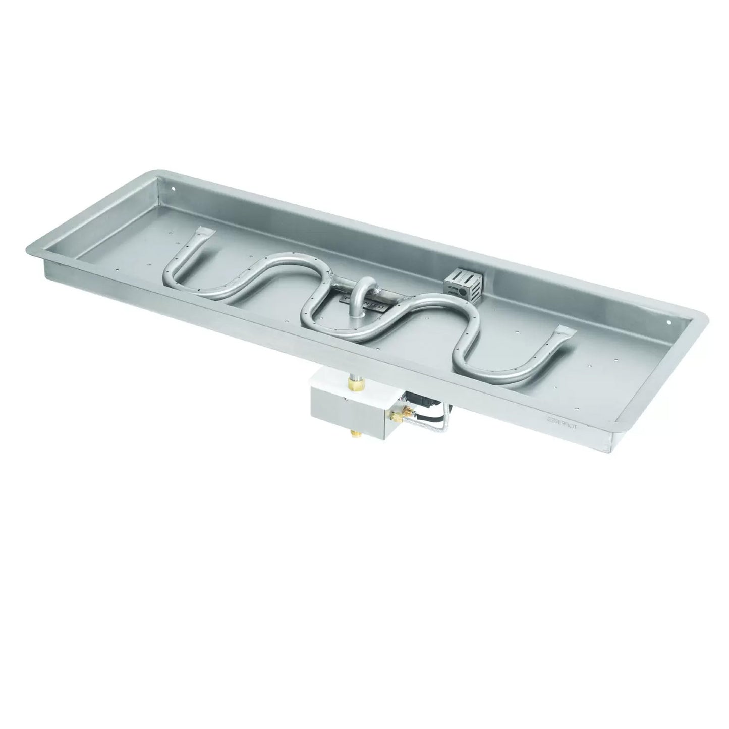 Rectangular Drop In Pan and Switchback Stainless Steel Burner