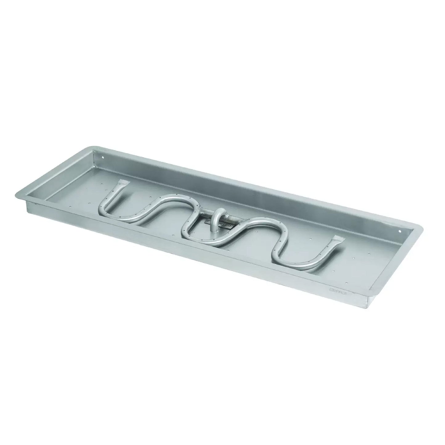 Rectangular Drop In Pan and Switchback Stainless Steel Burner
