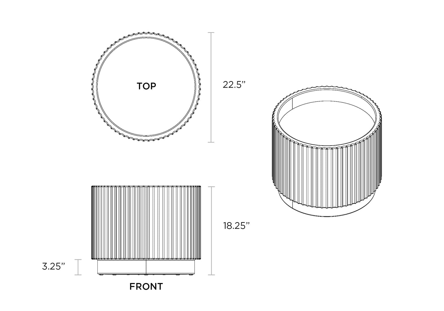 Ripple Wide Planter Session Series