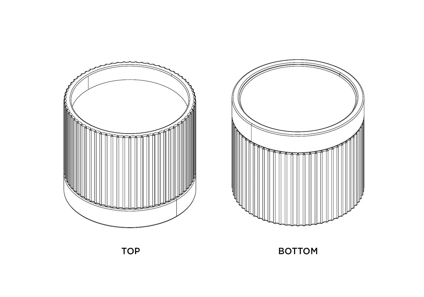 Ripple Tray for Wide Planter