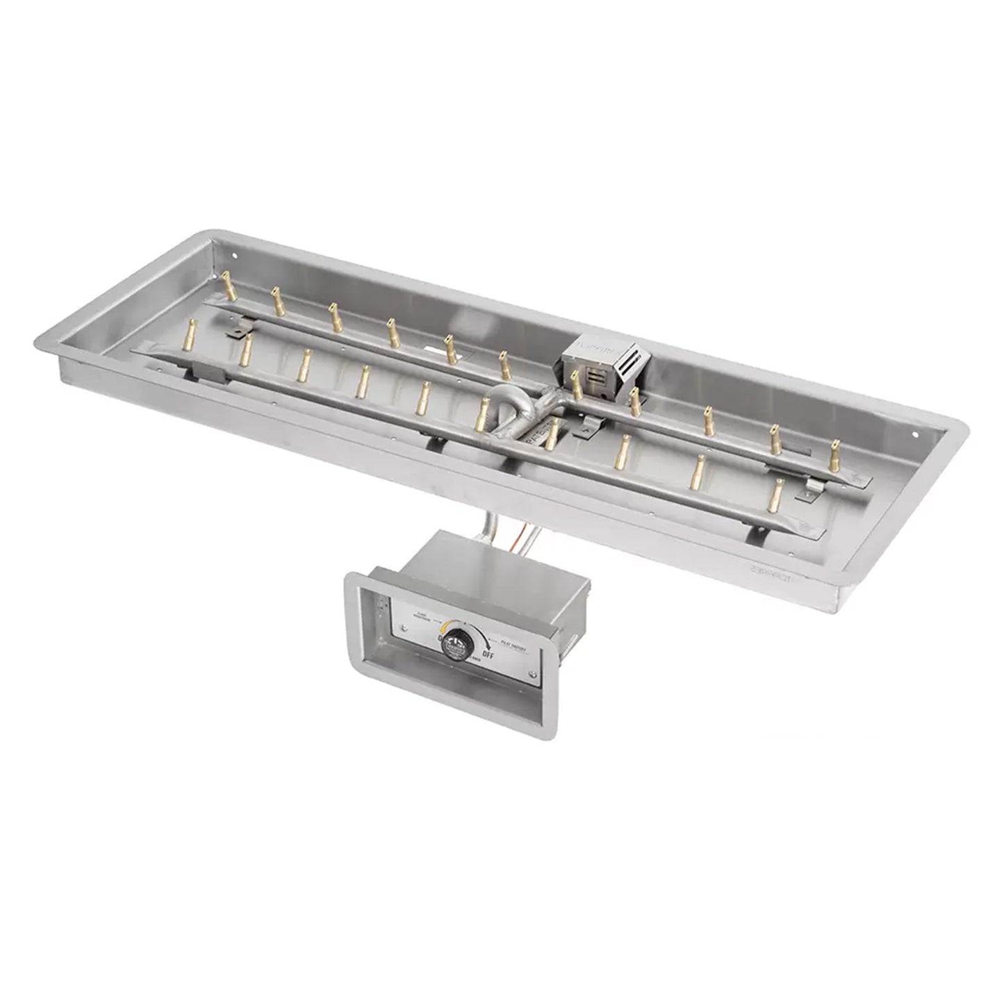 Rectangular Drop In Pan and Stainless Steel H Bullet Burner